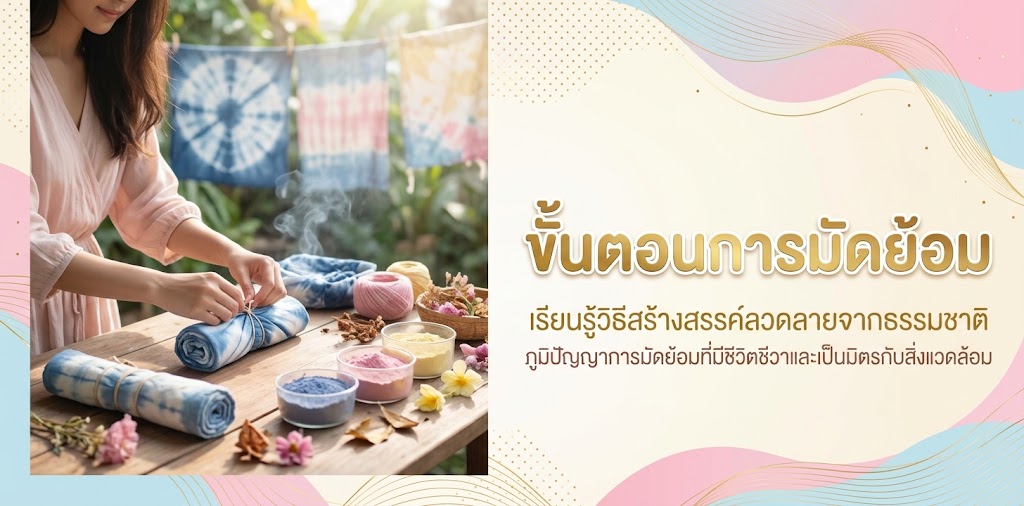 ขั้นตอนการทำผ้ามัดย้อม