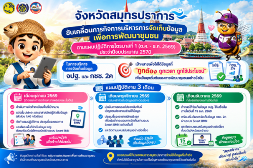 📢 จังหวัดสมุทรปราการ เดินหน้าขับเคลื่อนการบริหารการจัดเก็บข้อมูลเพื่อการพัฒนาชุมชน! 🌟